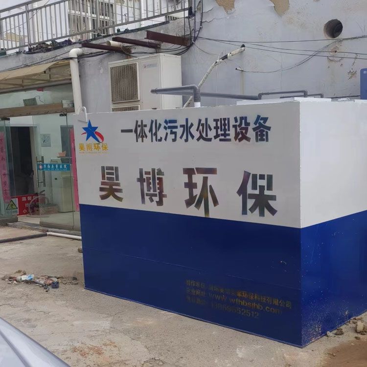 江蘇鹽城濱海頭罾醫(yī)院污水處理設備到貨吊裝就位